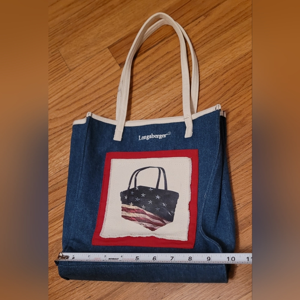 Longaberger Homestead Denim Purse/ Tote Bag - Picture 9 of 10